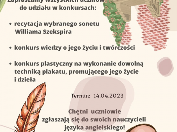 KWIECIEŃ Z SZEKSPIREM!